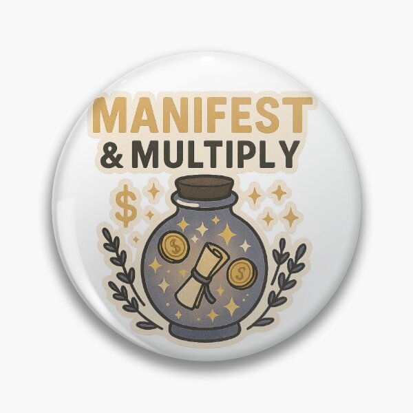 Item preview, Manifest & Multiply | Witchy Spell Jar Abundance Sticker | Manifestation Sticker & Law of Attraction Printable Sticker designed and sold by HerDreamCodes.
