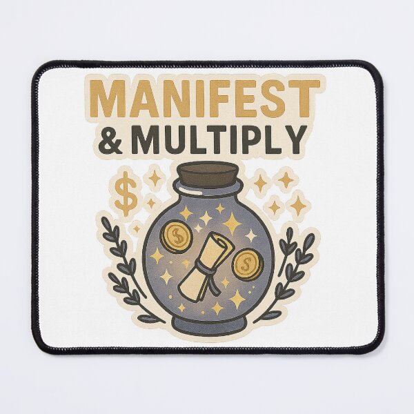 Item preview, Manifest & Multiply | Witchy Spell Jar Abundance Sticker | Manifestation Sticker & Law of Attraction Printable Sticker designed and sold by HerDreamCodes.