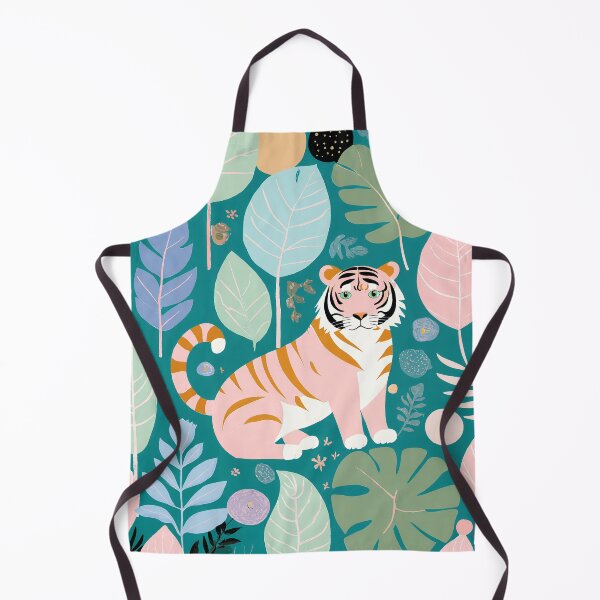 Item preview, Sunset Tiger in the Aqua Undergrowth designed and sold by Lizetteh.