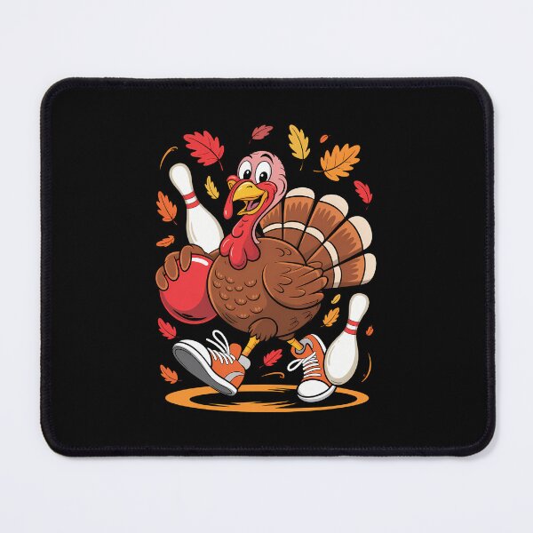 Item preview, Turkey Playing Bowling Thanksgiving Turkey designed and sold by WalshDrawnLaugh.