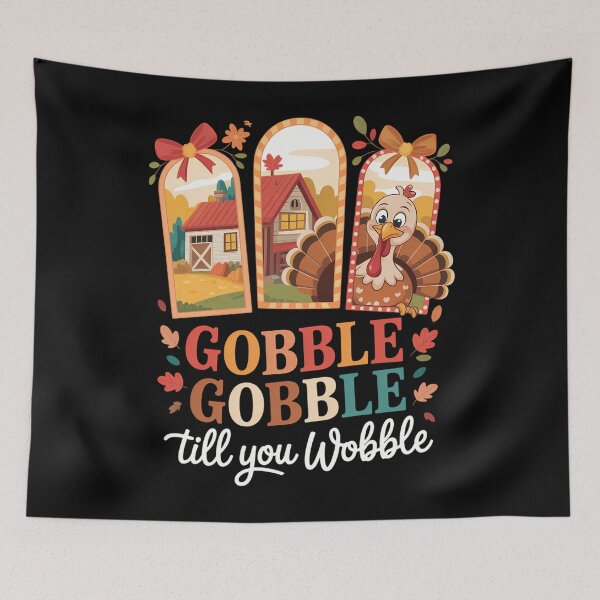 Item preview, Turkey Thanksgiving Fall designed and sold by WalshDrawnLaugh.