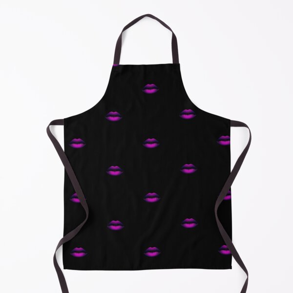 Item preview, Neon Lips – Minimalist Magenta and Violet Glow Art on Black designed and sold by PixelVibe782.