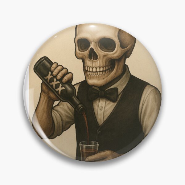 Item preview, Skelleton Bartender Pouring a Beverage designed and sold by Shakesipserve.