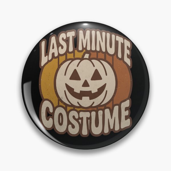 Item preview, Last-Minute Costume | Retro Pumpkin Badge designed and sold by pkk72.
