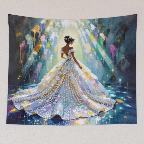 Item preview, Cathedral Glow - Glass dress meets light poetry – stained glass fashion meets wearable sculpture designed and sold by FotoworldEdel.