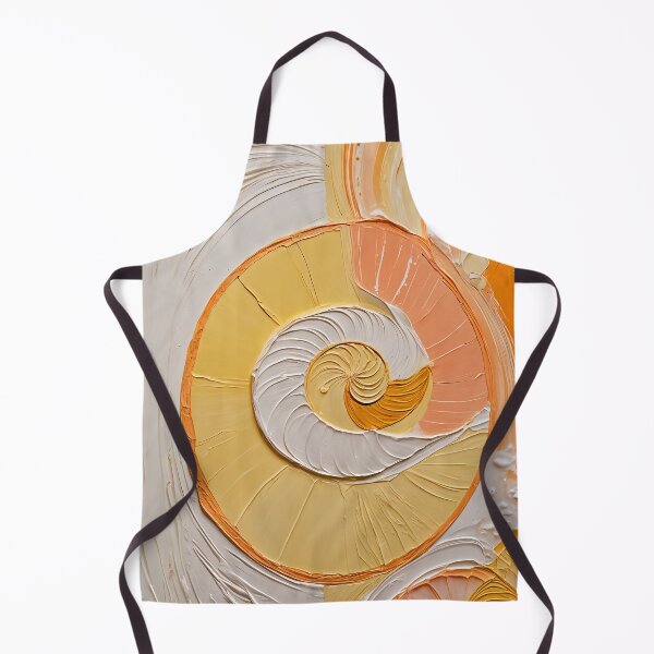 Item preview, Fibonacci Spiral in Cream and Gold designed and sold by Lizetteh.