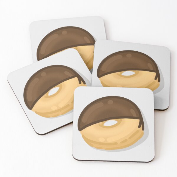 Item preview, Half Glazed Chocolate Donut designed and sold by JenkDesigns.