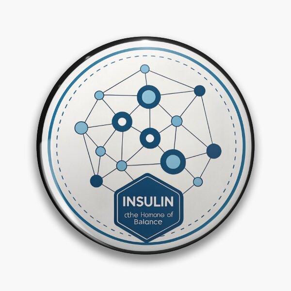 Item preview, Insulin Molecule – Minimal Science Design for Endocrinologists designed and sold by VividOrganica.