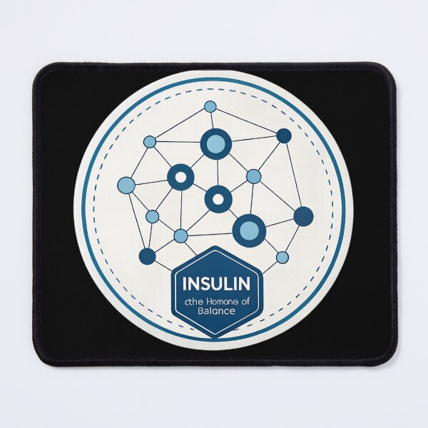 Item preview, Insulin Molecule – Minimal Science Design for Endocrinologists designed and sold by VividOrganica.