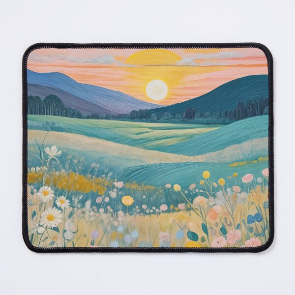 Item preview, Pastel Twilight Over Rolling Fields designed and sold by Lizetteh.