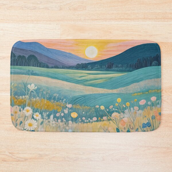 Item preview, Pastel Twilight Over Rolling Fields designed and sold by Lizetteh.