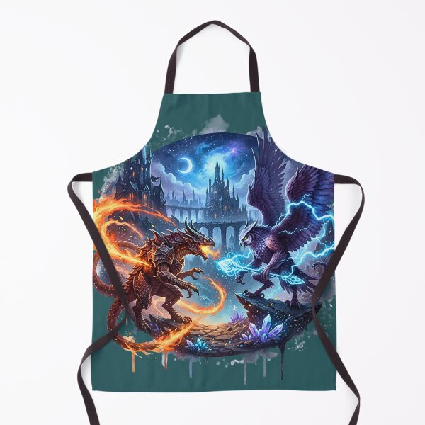 Item preview, Clash of Storm and Flame | The Thunder Owl vs. The Inferno Drake designed and sold by E-SarnEdge.