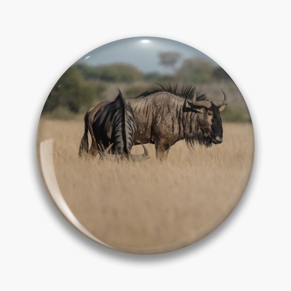Item preview, Whispers of the Plains — Blue Wildebeest in the Golden Grass, Etosha, Namibia (2023) designed and sold by DavideAntoniani.