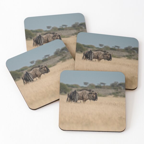 Item preview, Whispers of the Plains — Blue Wildebeest in the Golden Grass, Etosha, Namibia (2023) designed and sold by DavideAntoniani.