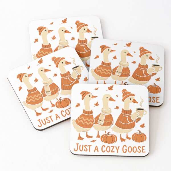 Item preview, Cozy Autumn Goose Illustration – Just a Cozy Goose Fall Design designed and sold by RuweisVibes.