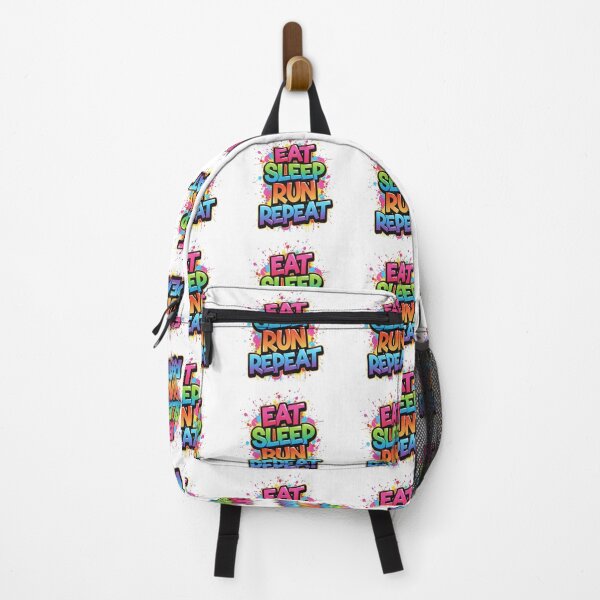 Item preview, Eat Sleep Run Repeat Graffiti | Vibrant Cyberpunk Street Art Text designed and sold by EchoPrint Co..