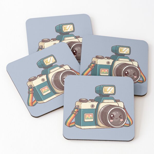 Item preview, Kawaii Retro Camera Cartoon - Cute Vintage Photography Lover Gift designed and sold by Tidarat-27.