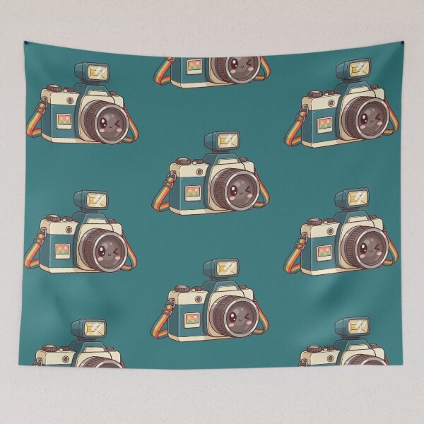 Item preview, Kawaii Retro Camera Cartoon - Cute Vintage Photography Lover Gift designed and sold by Tidarat-27.