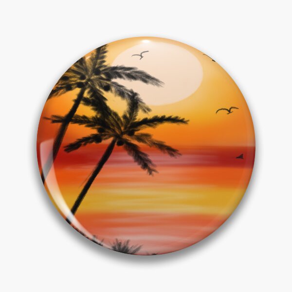 Item preview, Tropical sunset – palm trees in the evening light Design by SHAKU designed and sold by SHAKUGermany.