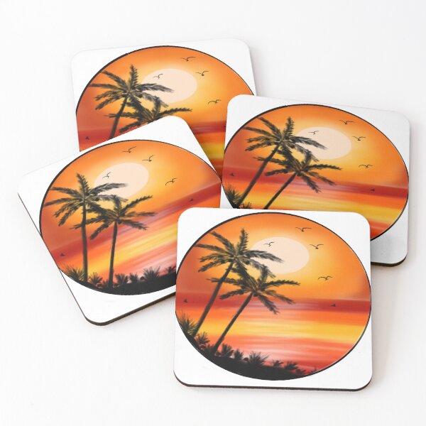 Item preview, Tropical sunset – palm trees in the evening light Design by SHAKU designed and sold by SHAKUGermany.