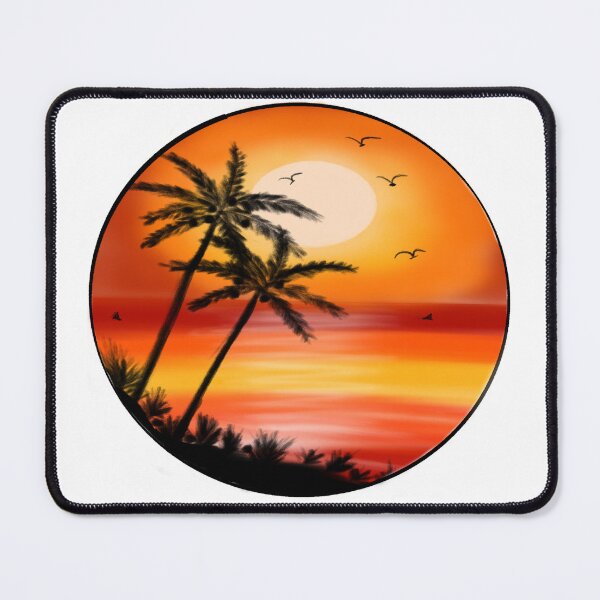 Item preview, Tropical sunset – palm trees in the evening light Design by SHAKU designed and sold by SHAKUGermany.