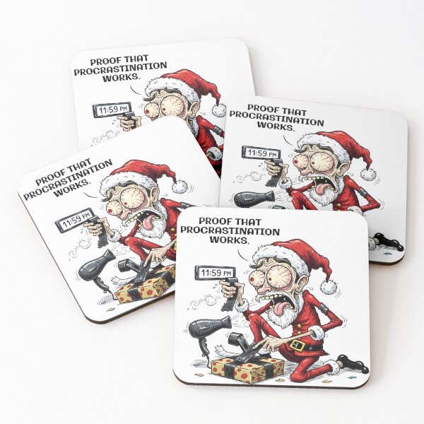 Item preview, Proof That Procrastination Works – Funny Santa Christmas designed and sold by GrumpyCrudly.