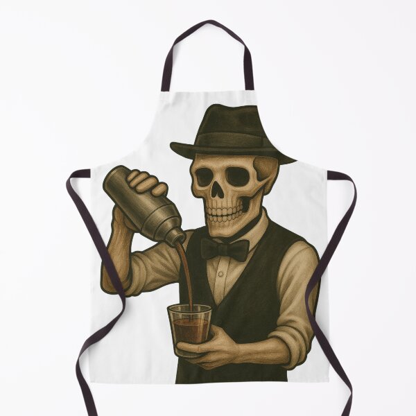 Item preview, Skeleton Bartender Pouring A Drink designed and sold by Shakesipserve.