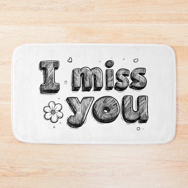 Item preview, Hand-Drawn “I Miss You” Typography Design designed and sold by closettycoot.