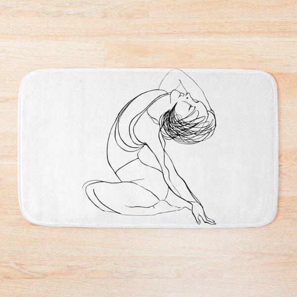 Item preview, Graceful Yoga Line Art – Flow and Serenity designed and sold by Kavya Art.