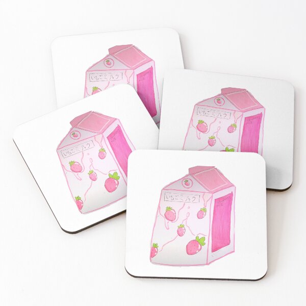 Item preview, Strawberry milk designed and sold by MochiDoodleArt.