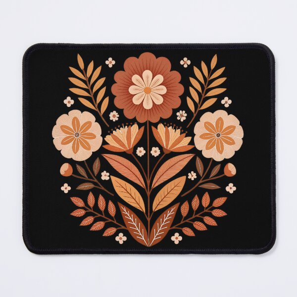 Item preview, Modern Otomi Floral Silhouette | Boho Mexican Folk Art designed and sold by VividOrganica.