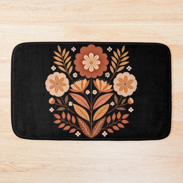 Item preview, Modern Otomi Floral Silhouette | Boho Mexican Folk Art designed and sold by VividOrganica.