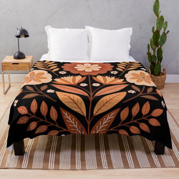 Item preview, Modern Otomi Floral Silhouette | Boho Mexican Folk Art designed and sold by VividOrganica.