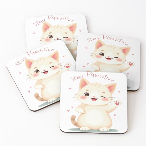 Item preview, Stay Positive Cat designed and sold by YASNOS.