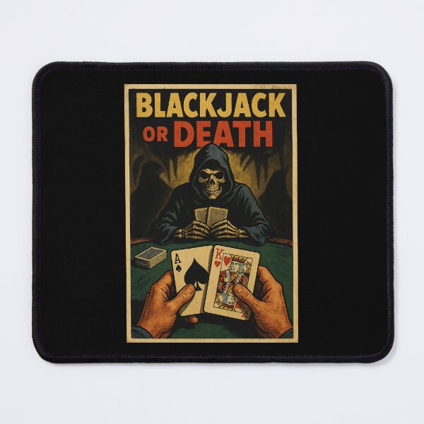Item preview, Blackjack or Death – Grim Reaper Playing Cards Vintage Horror Art designed and sold by The Devil's Bargain.
