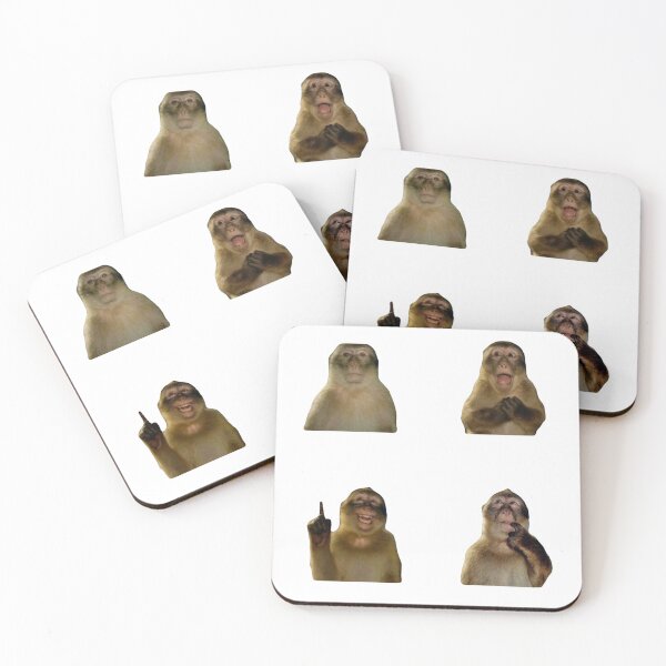 Item preview, Silly monkey sticker pack (thinking monkey variations)  designed and sold by monkey zone.