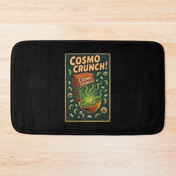 Item preview, Cosmo Crunch Cereal Horror Poster – Retro Sci-Fi Alien Tentacles & Eyeballs designed and sold by The Devil's Bargain.