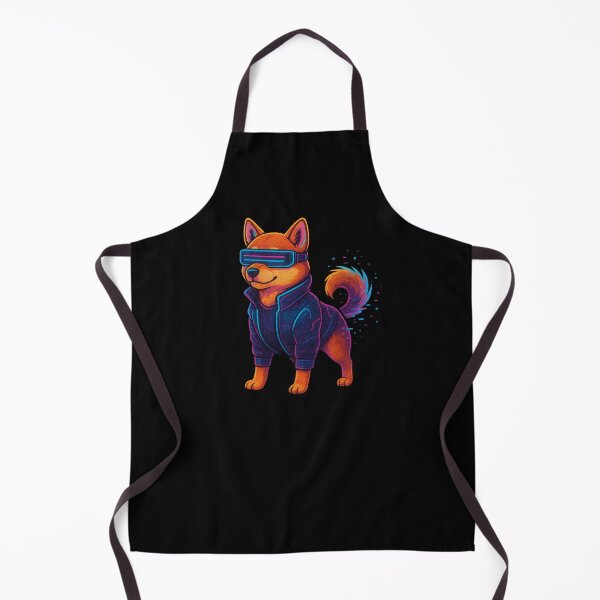Item preview, Cyberpunk Shiba Inu | Neon Dog Design | Futuristic Glowing Visor Puppy | Vaporwave Shiba Art | Glitchcore Cyber Doggo Aesthetic designed and sold by OnPointOutfits.