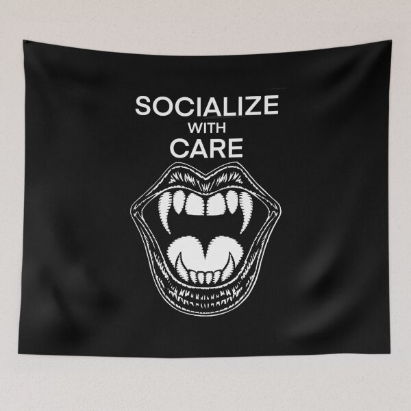 Item preview, SOCIALIZE WITH CARE - vampire bites .7 designed and sold by lautir.