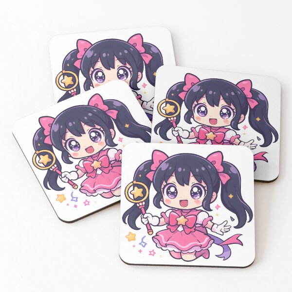Item preview, Magical Girl Site: Vibrant Pink Dress Chibi designed and sold by OlivieFarm.
