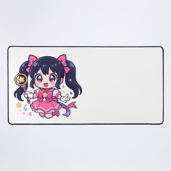 Item preview, Magical Girl Site: Vibrant Pink Dress Chibi designed and sold by OlivieFarm.