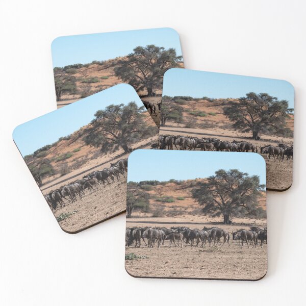 Item preview, Shade of the Dunes — Blue Wildebeest Herd, Southern African Savanna (2023) designed and sold by DavideAntoniani.