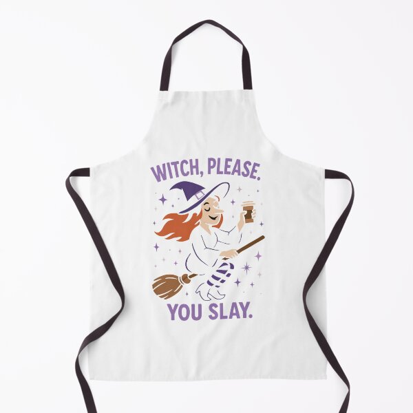 Item preview, Funny Witch with Coffee Flying on Broomstick | Cute Halloween Cartoon Design designed and sold by RuweisVibes.