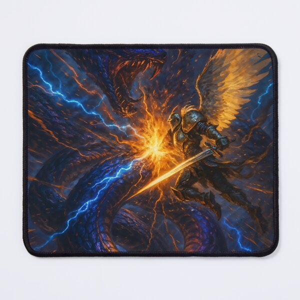 Item preview, Tormenta de la Divinidad – Ángel vs. Serpiente designed and sold by posteriumprint.