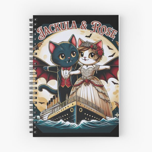 Item preview, Jackula and Rose In Love Vampire Cat Halloween designed and sold by HappyHavenStu.