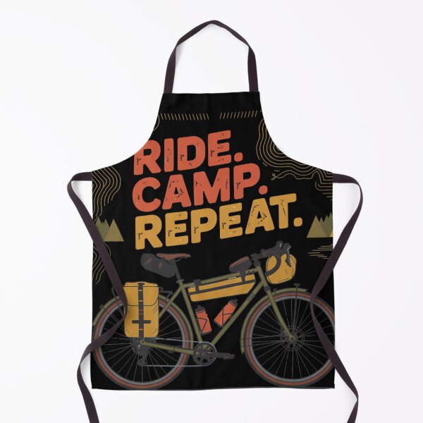Item preview, Bike Packing Ride Camp Repeat Vintage Adventure T-Shirt designed and sold by CrunchyGoats.
