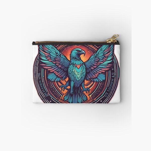 Item preview, Bird Watching Club 2080 – Glowing Neon Hawk Retro Futuristic Emblem designed and sold by NatureNookTees.