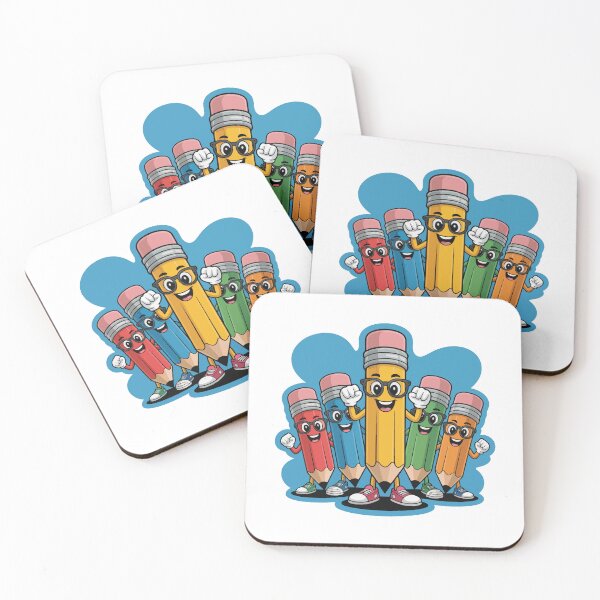 Item preview, Cheerful Cartoon Pencils Group designed and sold by jkrphoto.