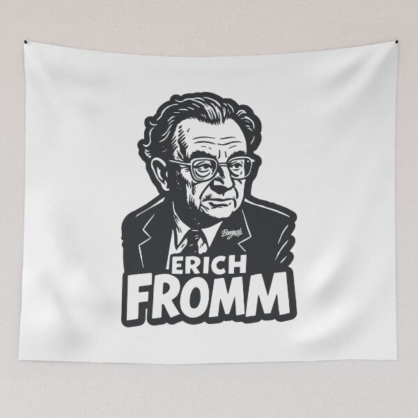 Item preview, Erich Fromm Humanist Thinker Illustration designed and sold by Boogosh.