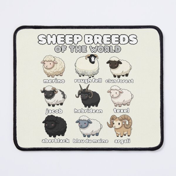 Item preview, Sheep Breeds of the World Sheep Whisperer Herder Farmer designed and sold by SunfullyYours.